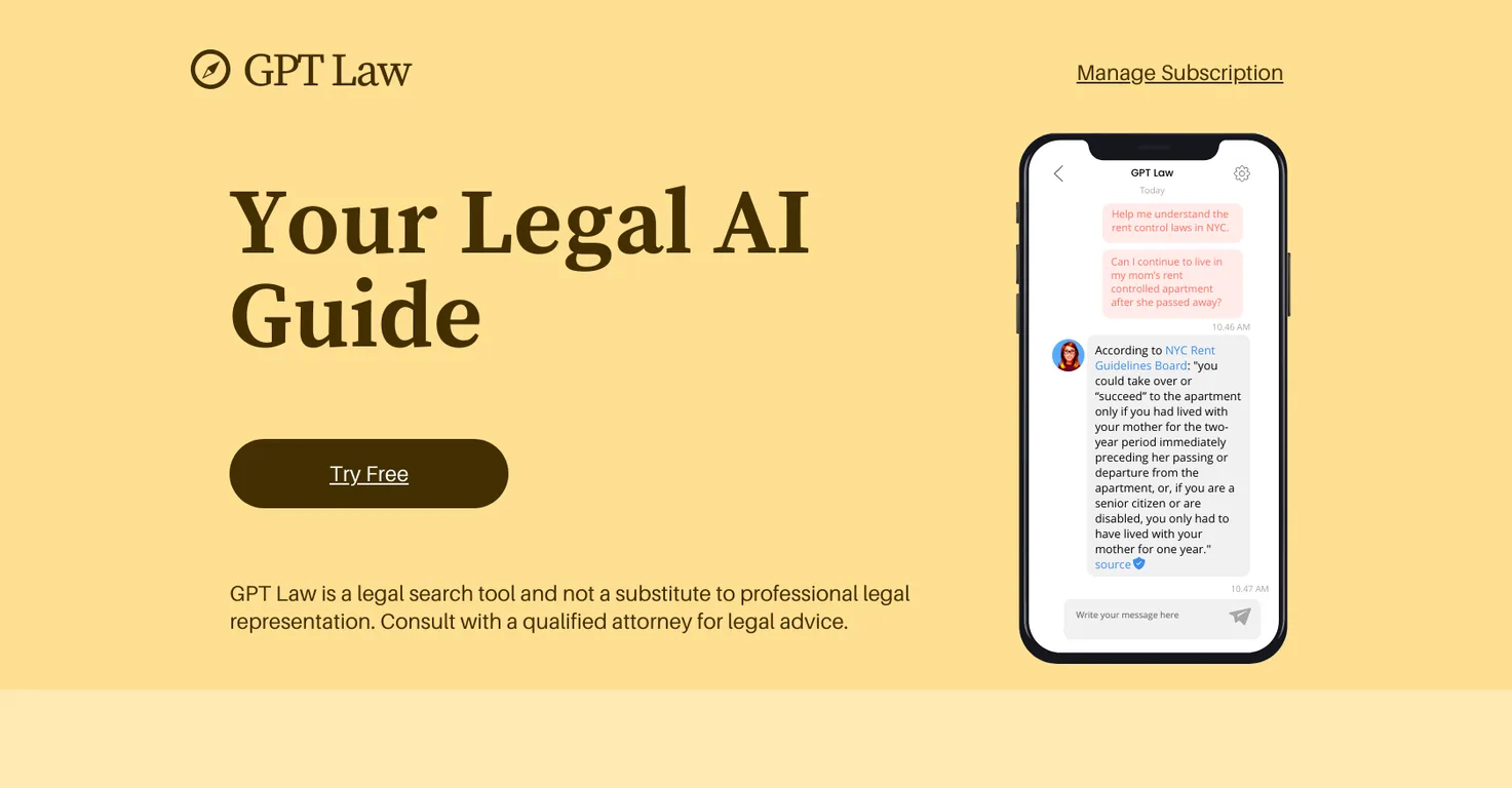 GPT Law screenshot