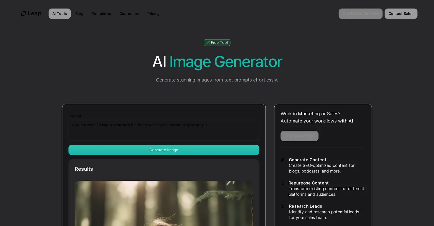 Image Generator by Leap screenshot