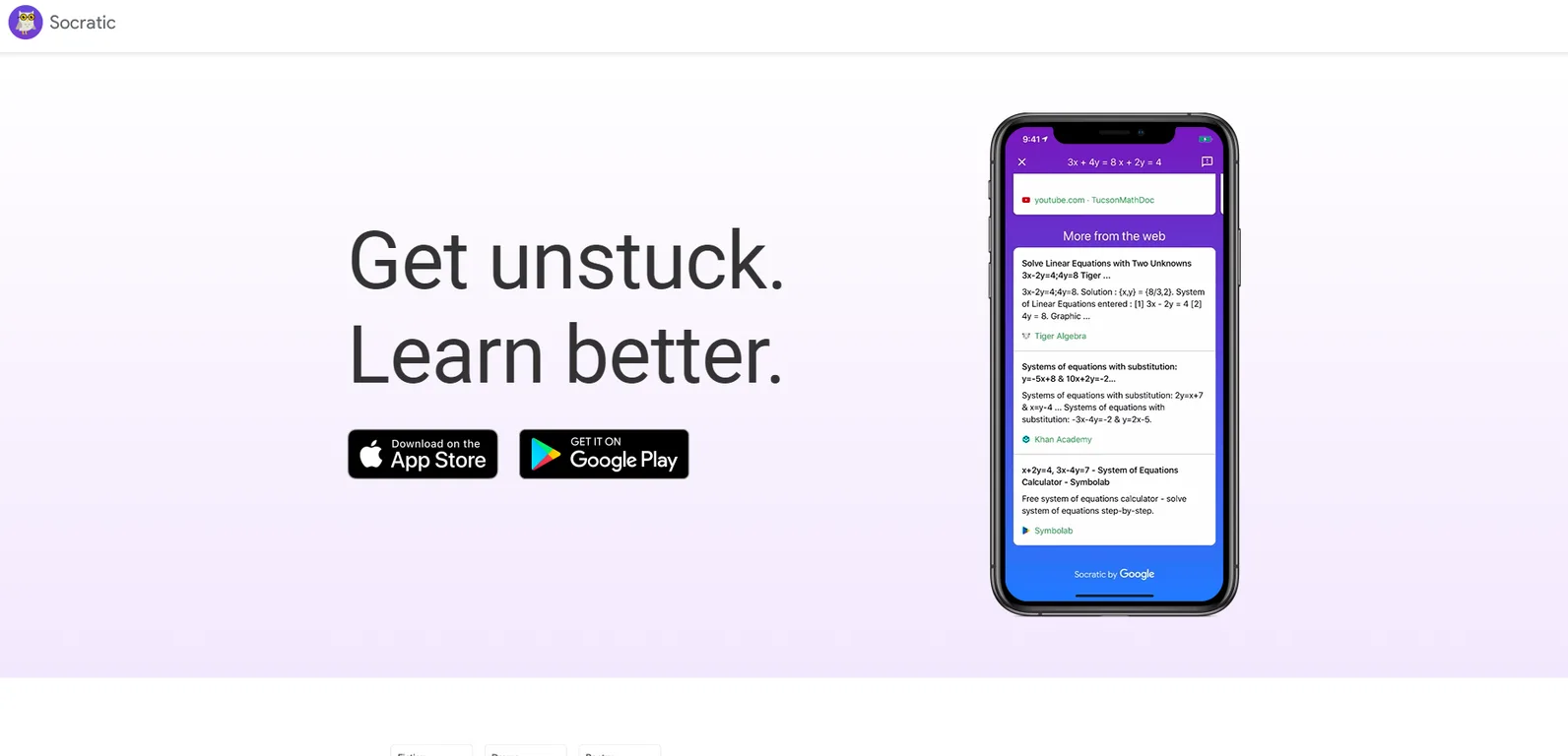 Socratic screenshot