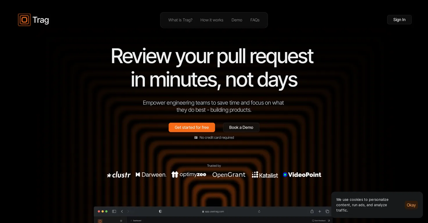 Trag screenshot